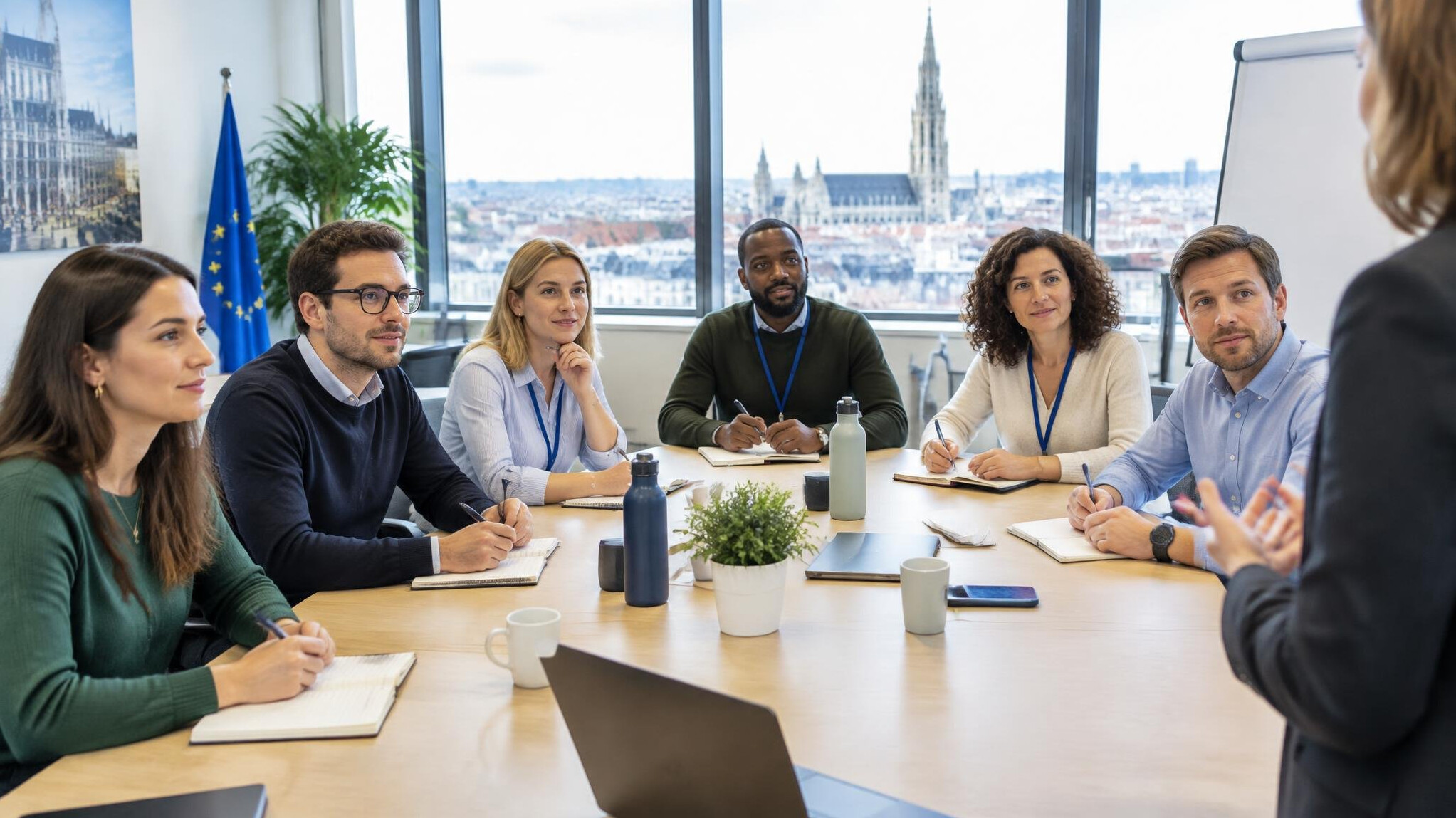 Business team in a corporate training workshop